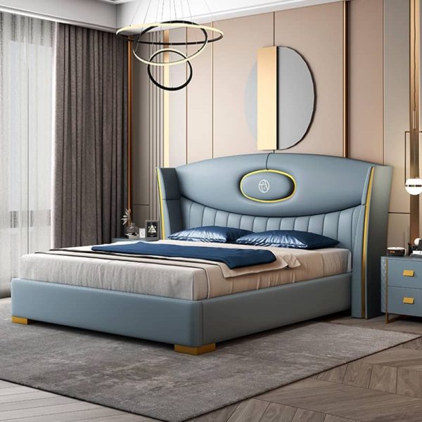 Geng Series” I Premium Leather 6ft by 6ft KingSize Bedframe With 2 Bedsides - Image 3