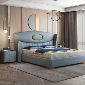 Geng Series” I Premium Leather 6ft by 6ft KingSize Bedframe With 2 Bedsides
