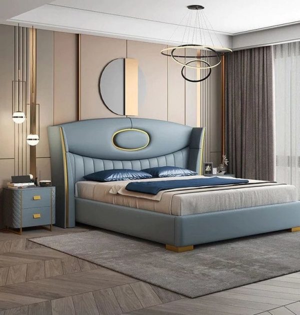 Geng Series” I Premium Leather 6ft by 6ft KingSize Bedframe With 2 Bedsides