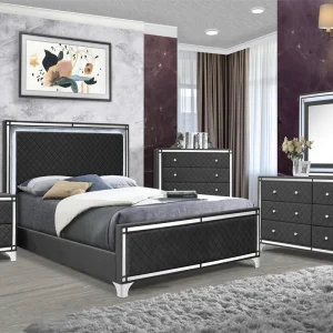 FurnTrix King Size Bedroom Furniture Set 5 Pieces