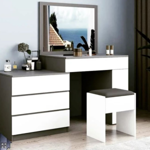 FurnTrix Compacted Series Dresser with Vanity Stool